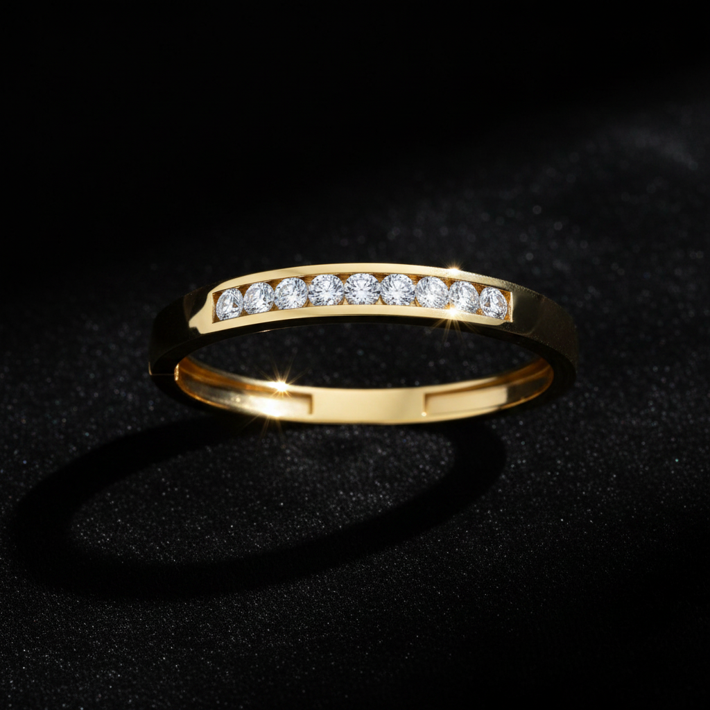 0.40ct Diamond Bangle in 18ct Yellow Gold — Editorial