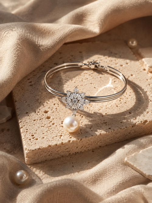 The Greenwich Pearl and Marquise Diamond Choker