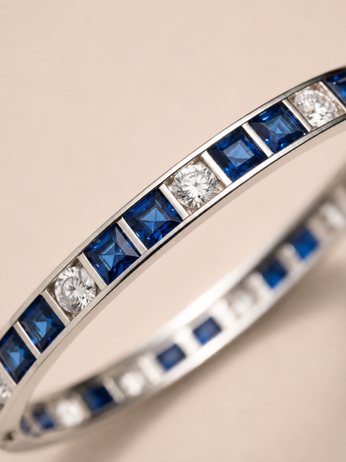 The Hampstead Sapphire and Diamond Bangle