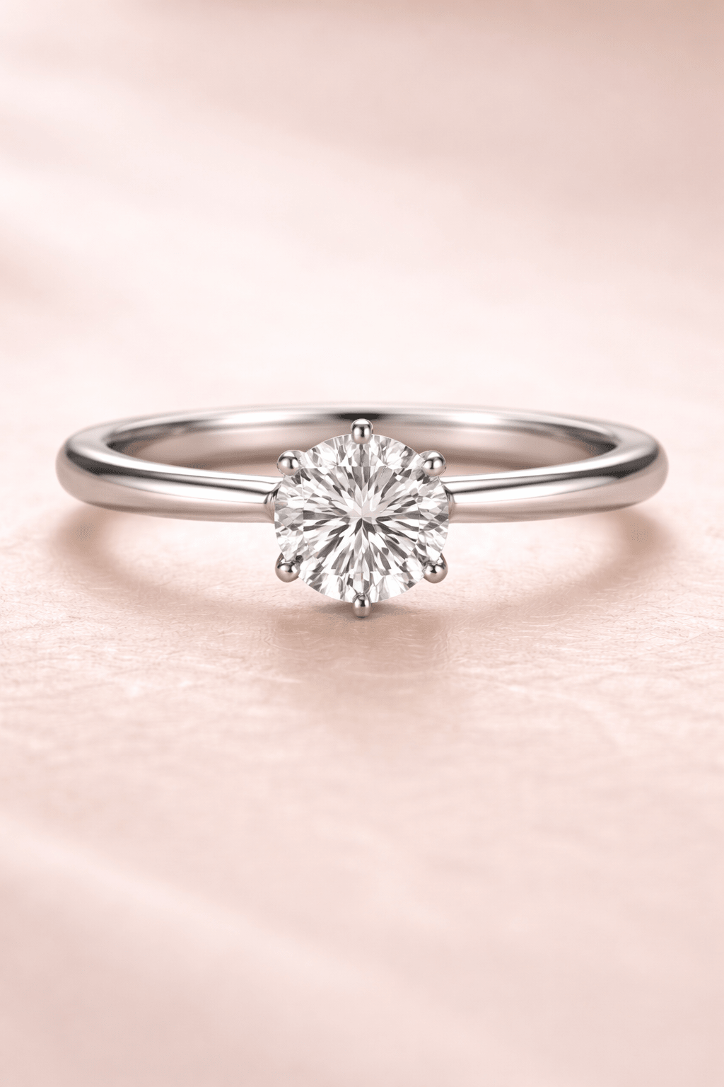 Round Brilliant Solitaire Engagement Ring - HD Studio