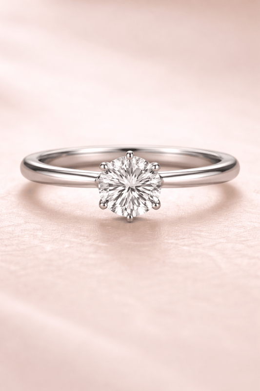 Round Brilliant Solitaire Engagement Ring - HD Studio