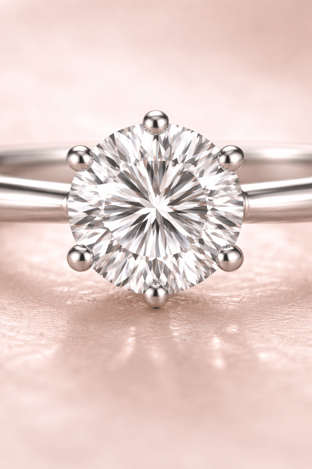 Round Brilliant Solitaire Engagement Ring - HD Studio