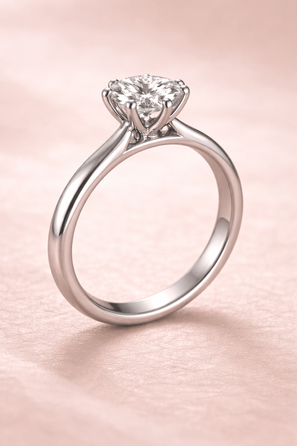 Round Brilliant Solitaire Engagement Ring - HD Studio