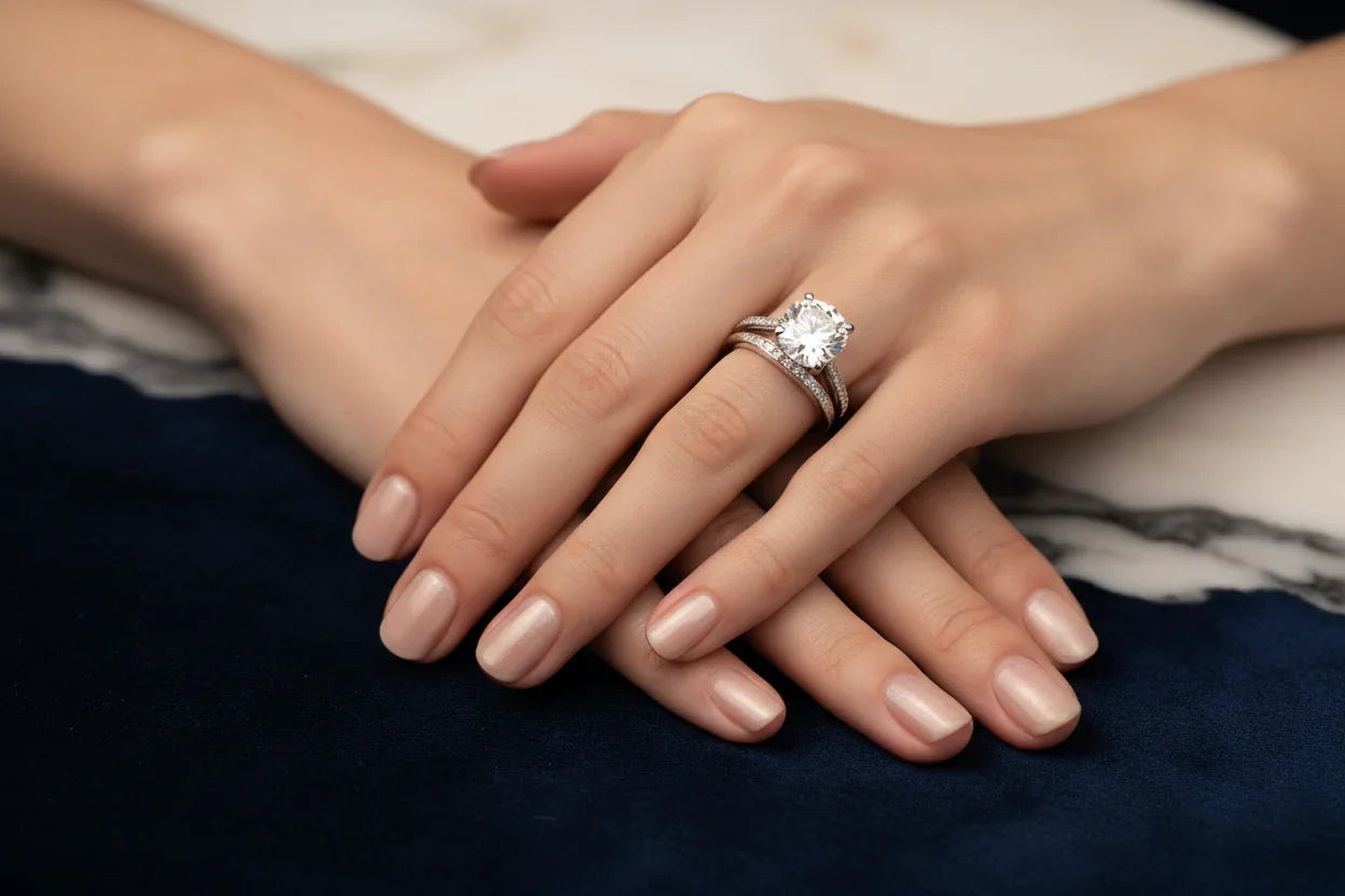 Bespoke cushion-cut diamond engagement ring created by HD Studio London