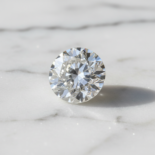 Apex Round Brilliant Diamond – 45° Marble View