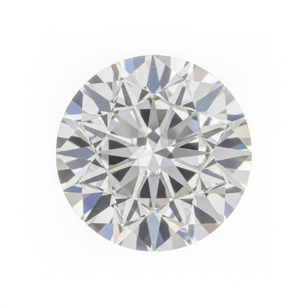 Certified natural round brilliant loose diamond