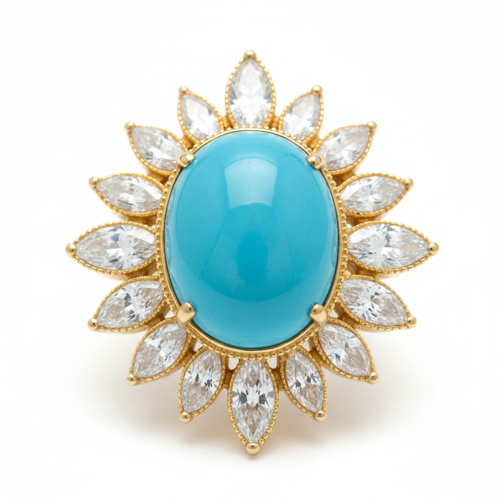 Brixton Turquoise Statement Ring – Extreme Macro