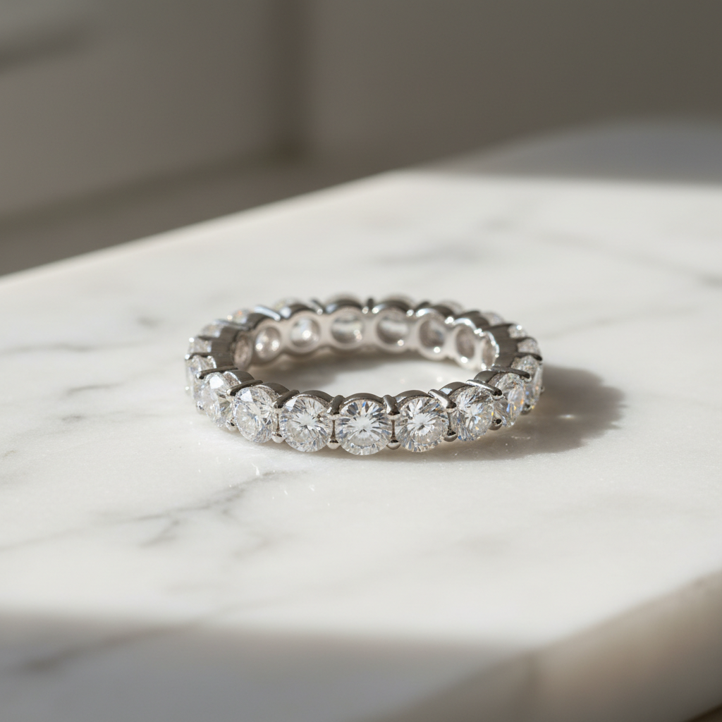 Chiswick Eternity Band – 45° Marble View