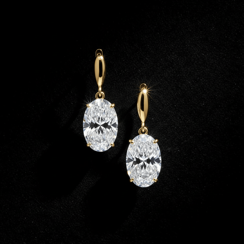 Soleil Drops — Lab-Grown Diamond Earrings in 18ct Yellow Gold - HD Studio