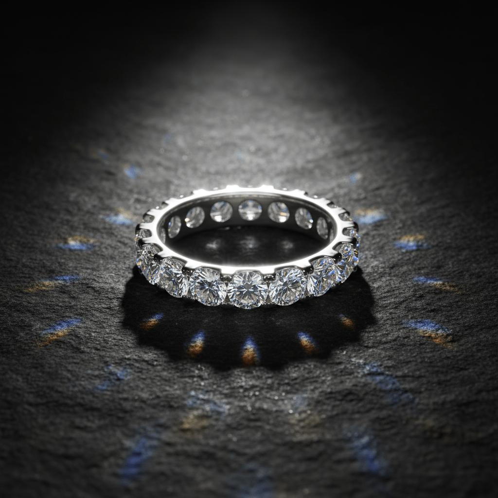 Aurora Eternity — Diamond Ring in Platinum - HD Studio