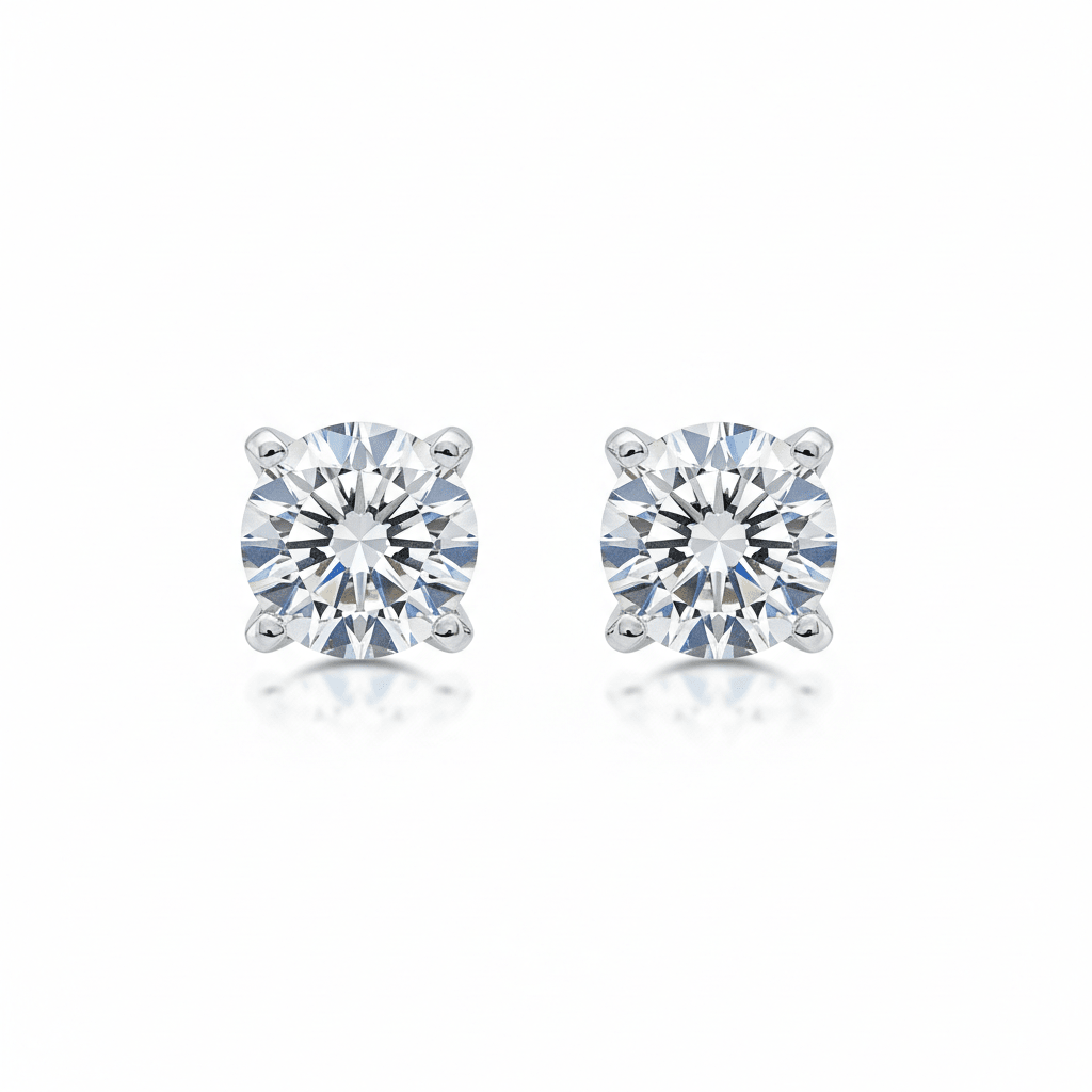 Lumière Studs — Diamond Earrings in 18ct White Gold - HD Studio