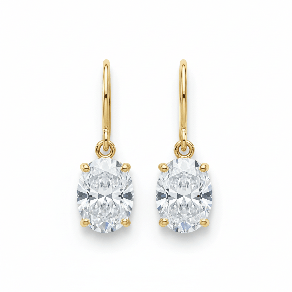 Celeste Drops — Diamond Earrings in 18ct Yellow Gold - HD Studio