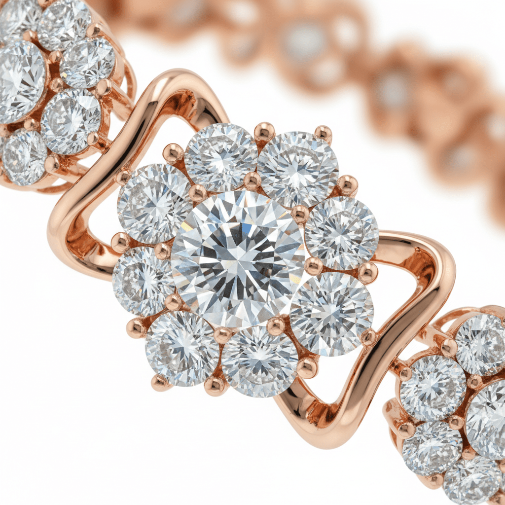 Rosé Cluster Bracelet - HD Studio