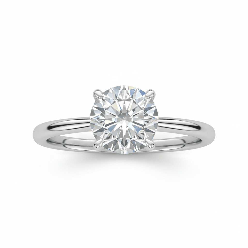 Lumina Solitaire — Lab-Grown Diamond Ring in Platinum - HD Studio