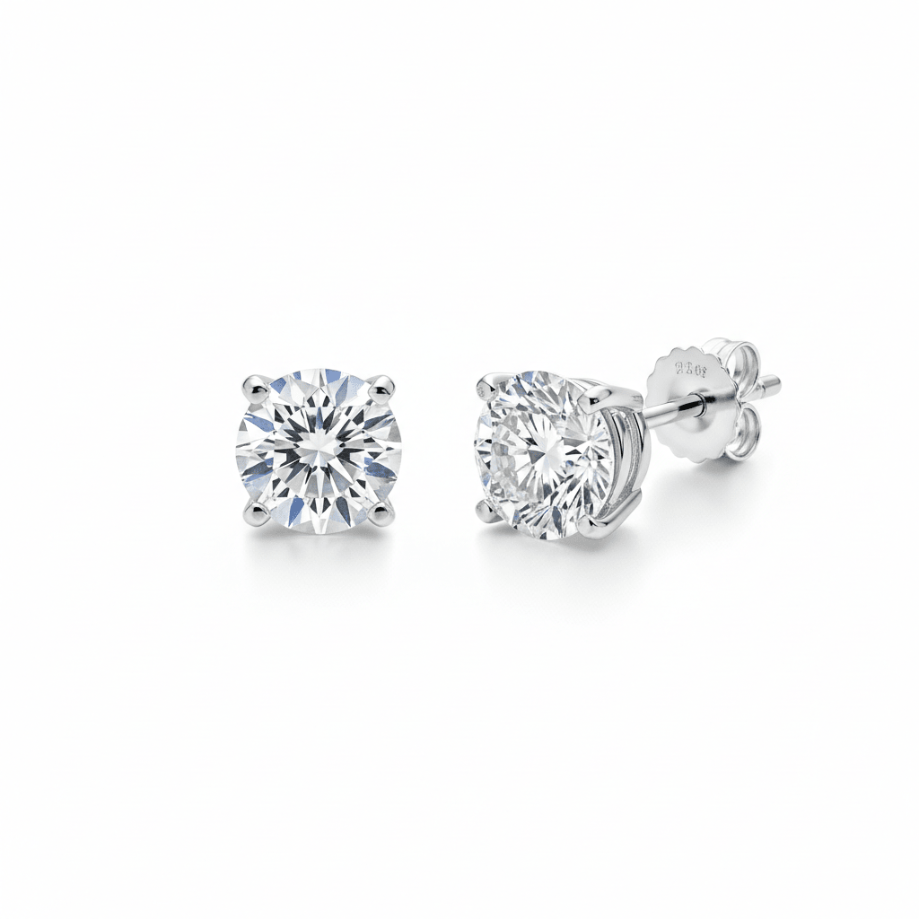Lumina Studs — Lab-Grown Diamond Earrings in 18ct White Gold - HD Studio