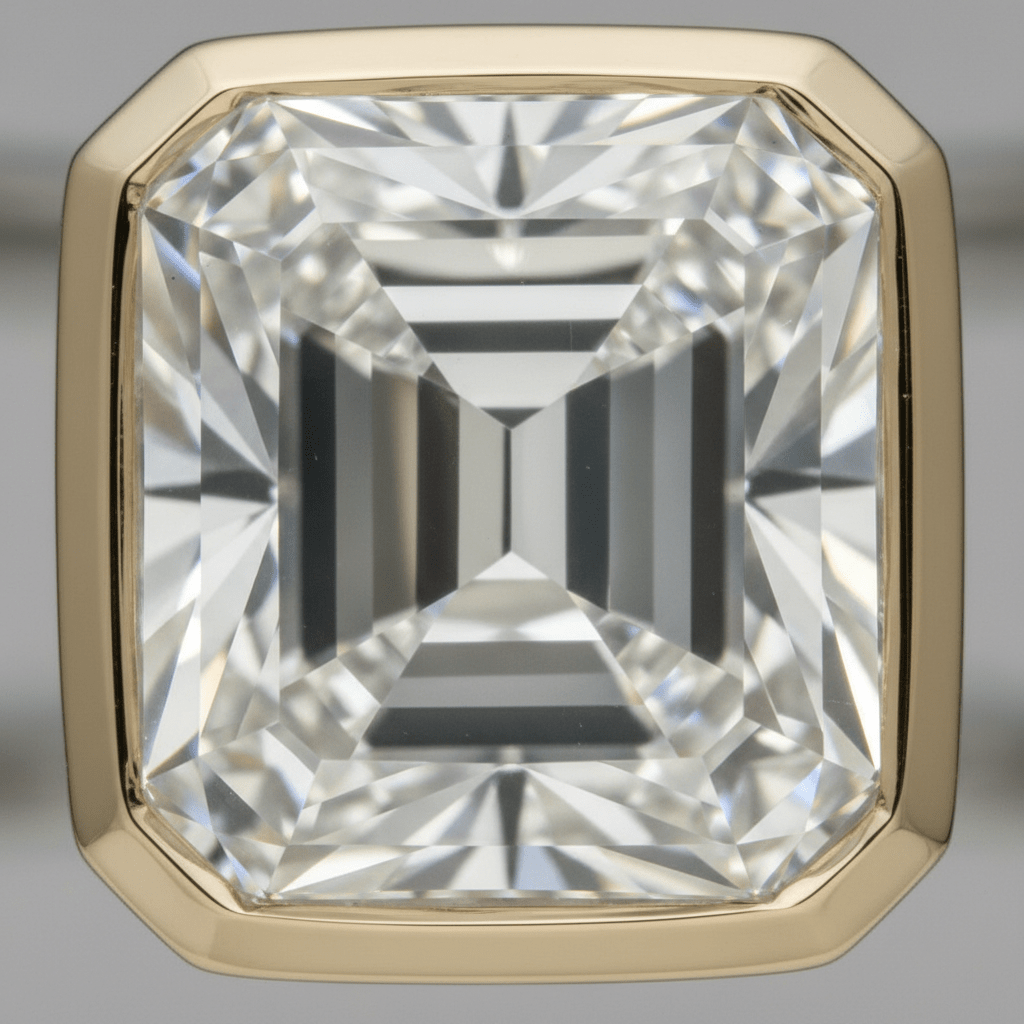 Éclat Emerald — Lab-Grown Diamond Ring in 18ct White Gold - HD Studio