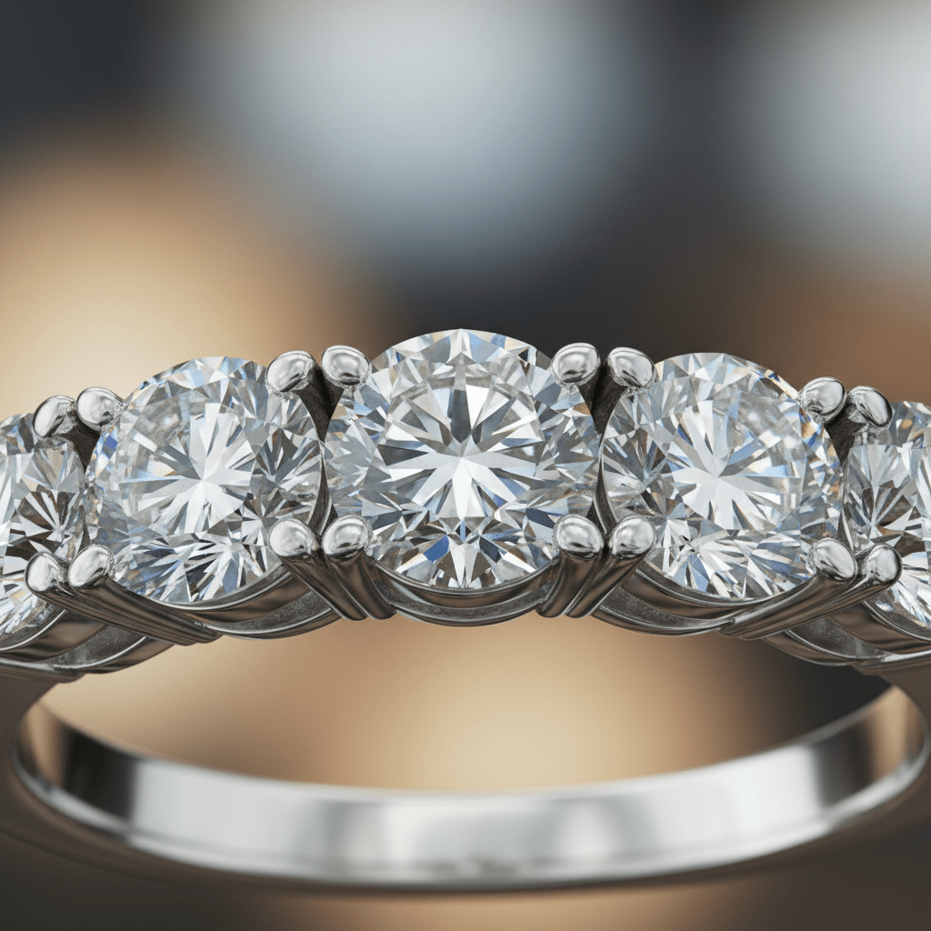 Aurora Eternity — Diamond Ring in Platinum - HD Studio