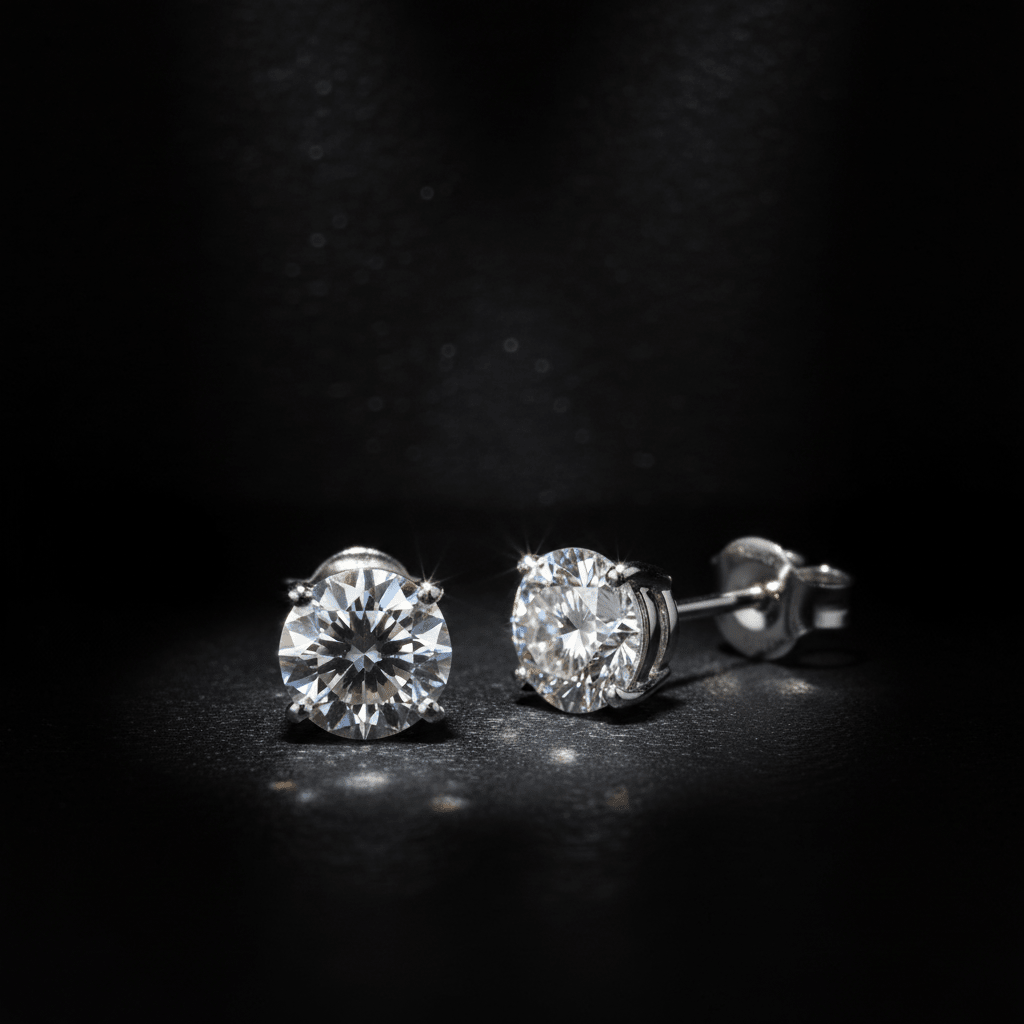 Lumina Studs — Lab-Grown Diamond Earrings in 18ct White Gold - HD Studio