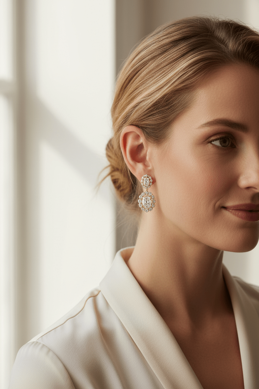 Soleil Drops — Lab-Grown Diamond Earrings in 18ct Yellow Gold - HD Studio