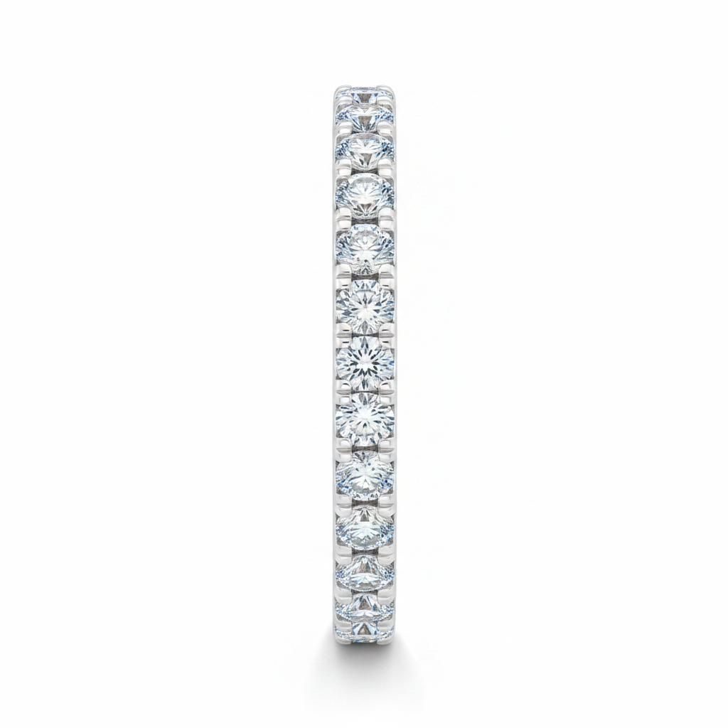 0.30ct Diamond Eternity Ring in 18ct White Gold — Side Profile