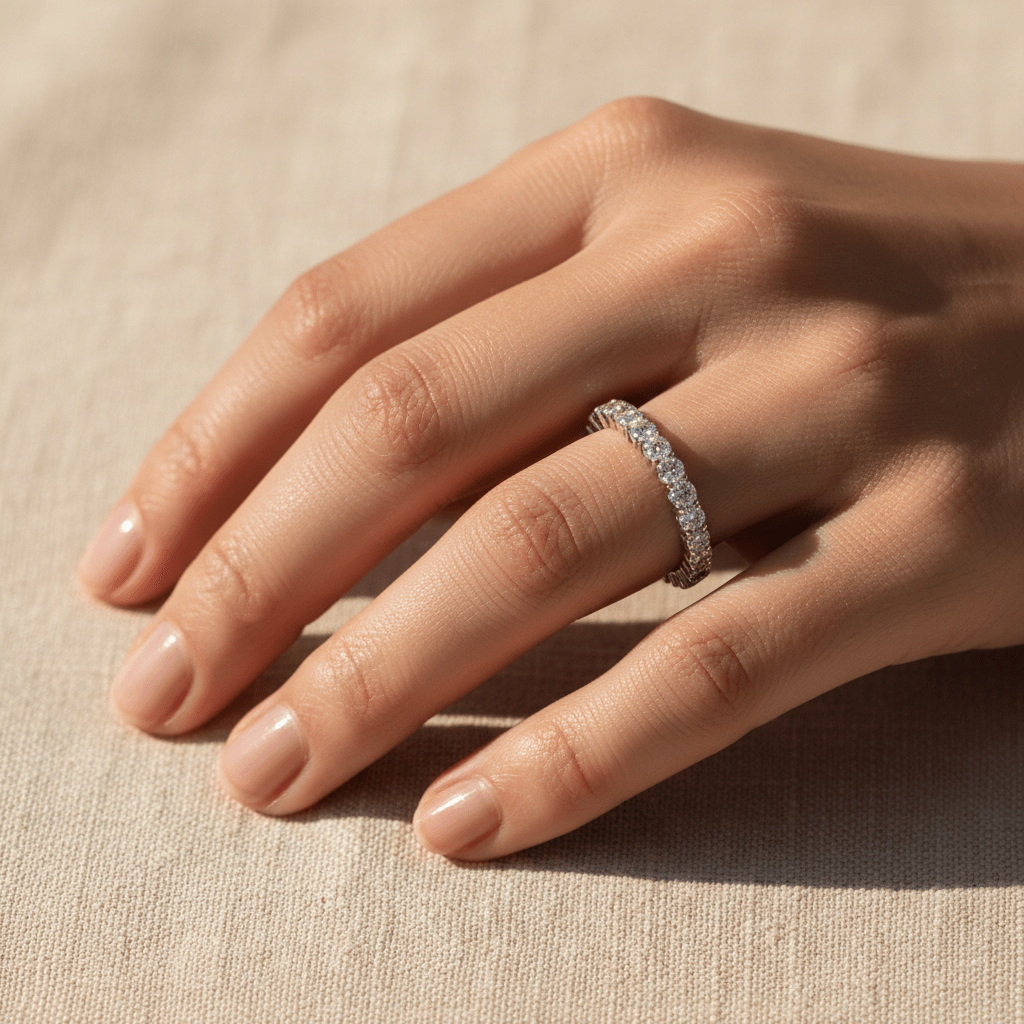 Aurora Eternity — Diamond Ring in Platinum - HD Studio
