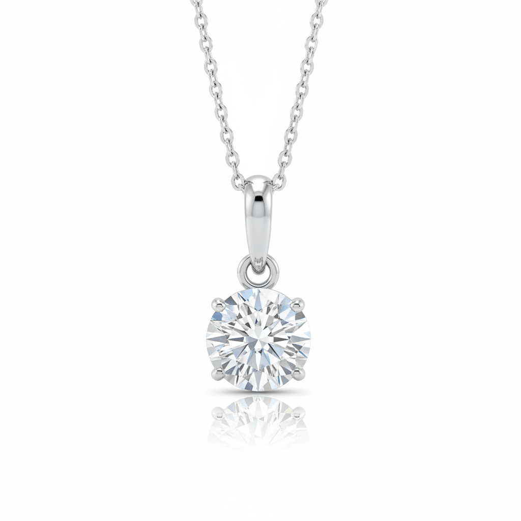 Lumina Pendant — Lab-Grown Diamond Necklace in Platinum - HD Studio