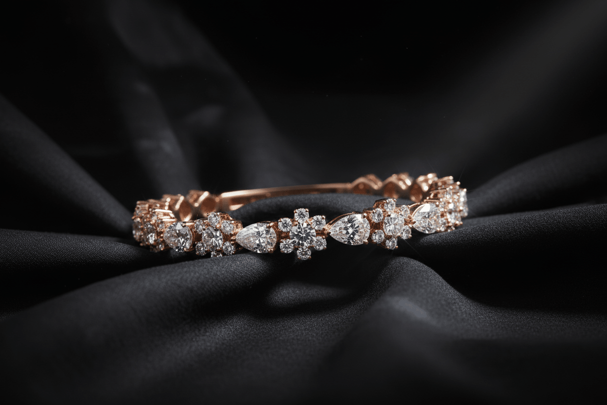 Rosé Cluster Bracelet - HD Studio