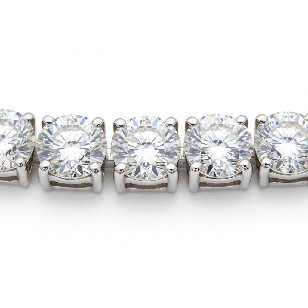 0.25ct Diamond Tennis Bracelet in 18ct White Gold — Macro
