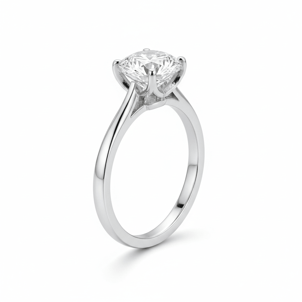 Lumina Solitaire — Lab-Grown Diamond Ring in Platinum - HD Studio