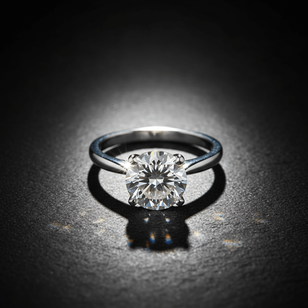 Lumina Solitaire — Lab-Grown Diamond Ring in Platinum - HD Studio