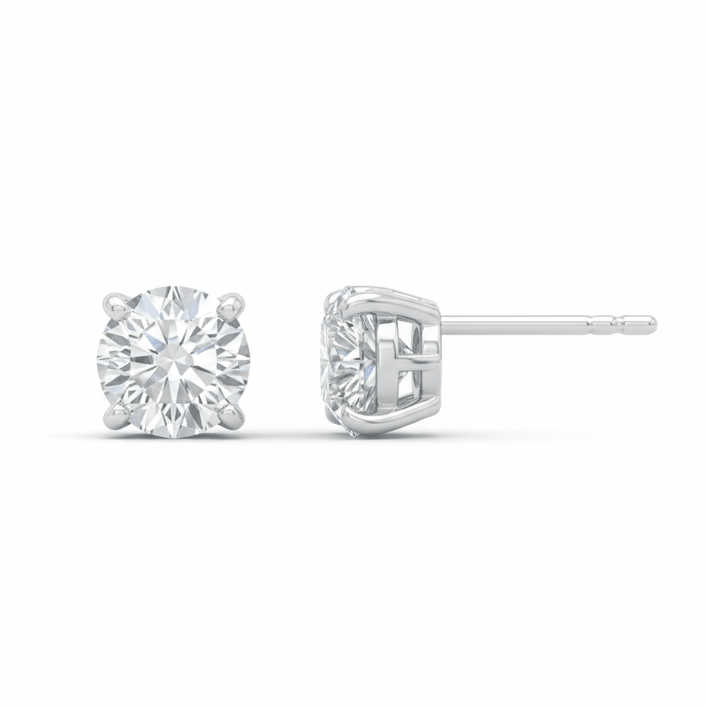 Lumina Studs — Lab-Grown Diamond Earrings in 18ct White Gold - HD Studio