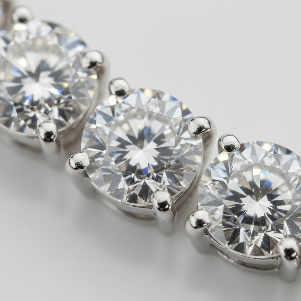 Aurora Tennis — Diamond Necklace in Platinum - HD Studio