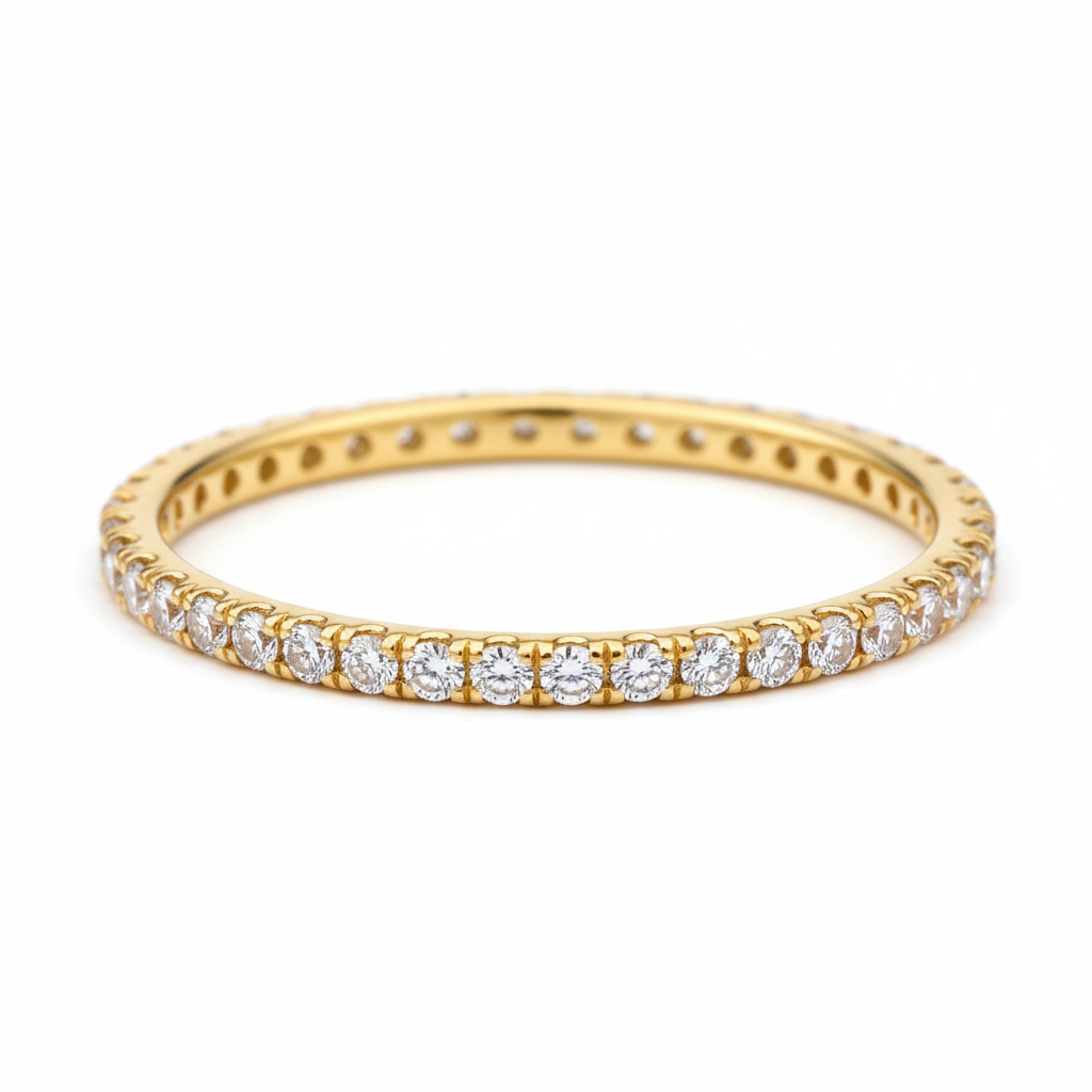 Shoreditch Slim Stackable Pavé Ring – Extreme Macro