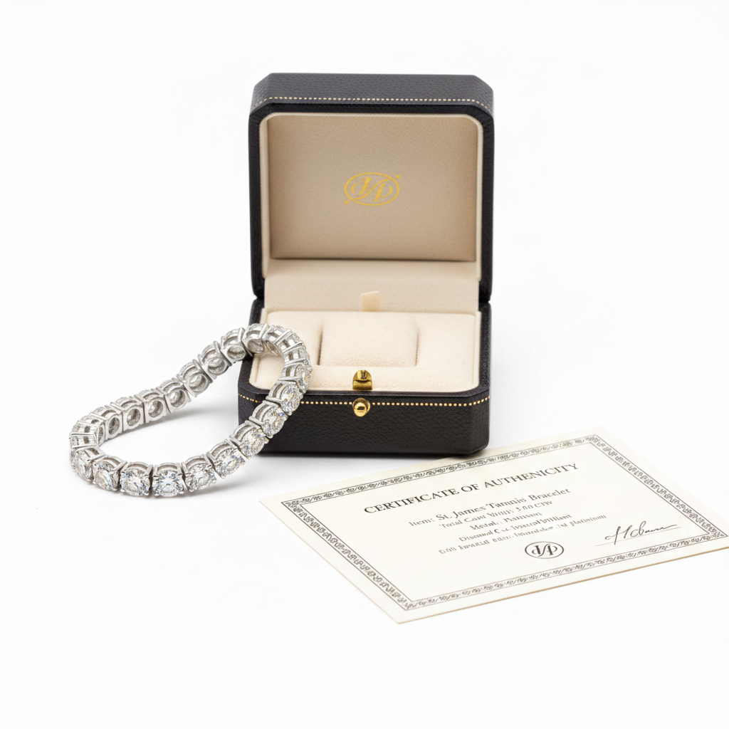 The St James Diamond Tennis Bracelet — Packaging